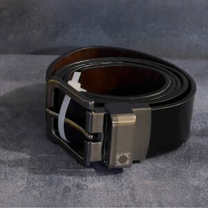 Men's leather belt, versatile jeans